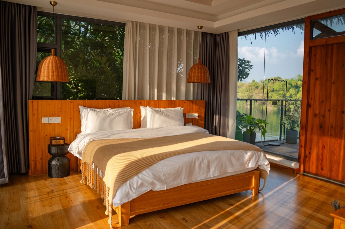 luxury resort room with view