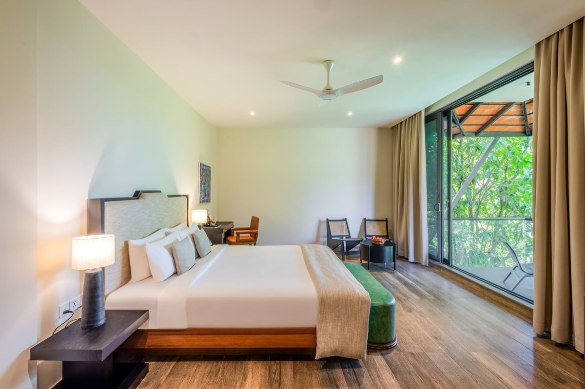 Luxury resort room with view