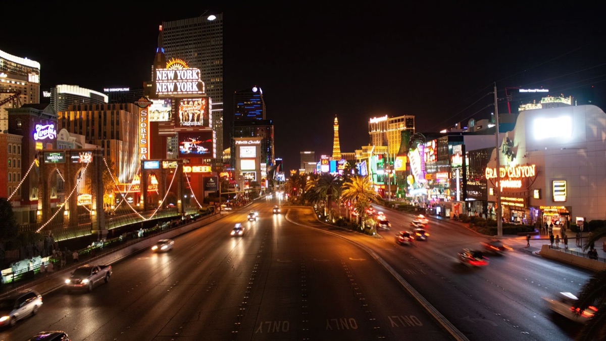 quarto com vista para a strip de las vegas