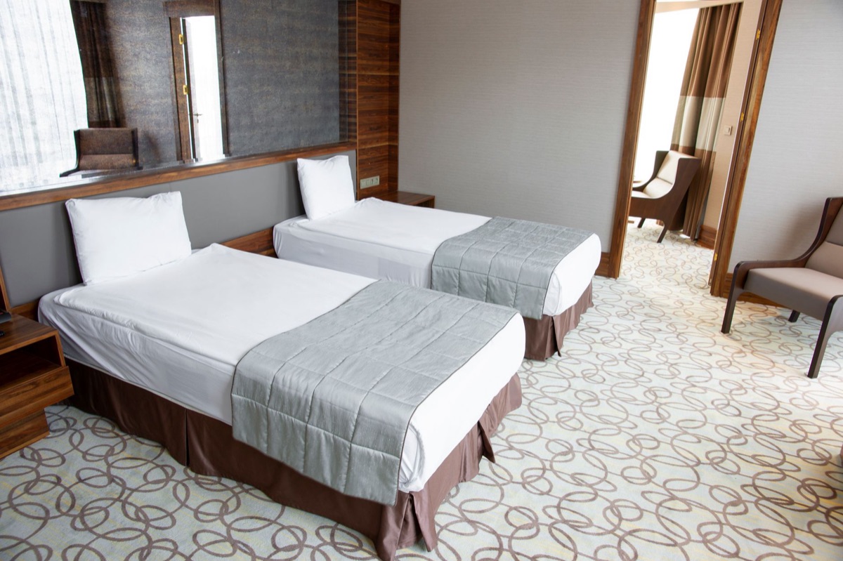 Luxury hotel suite interior