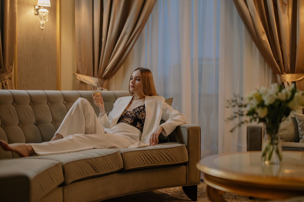 hotel suite with city view