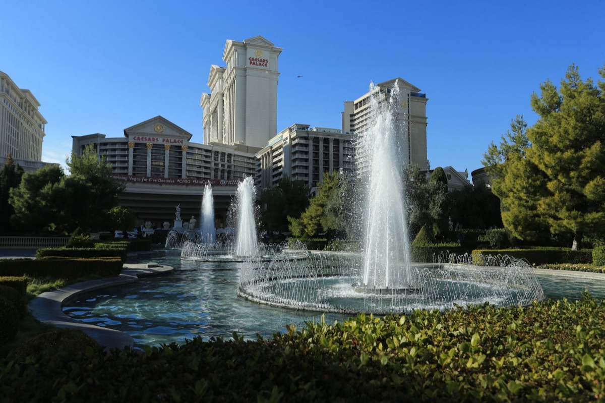 拉斯 Vegas 酒店夜間天際線