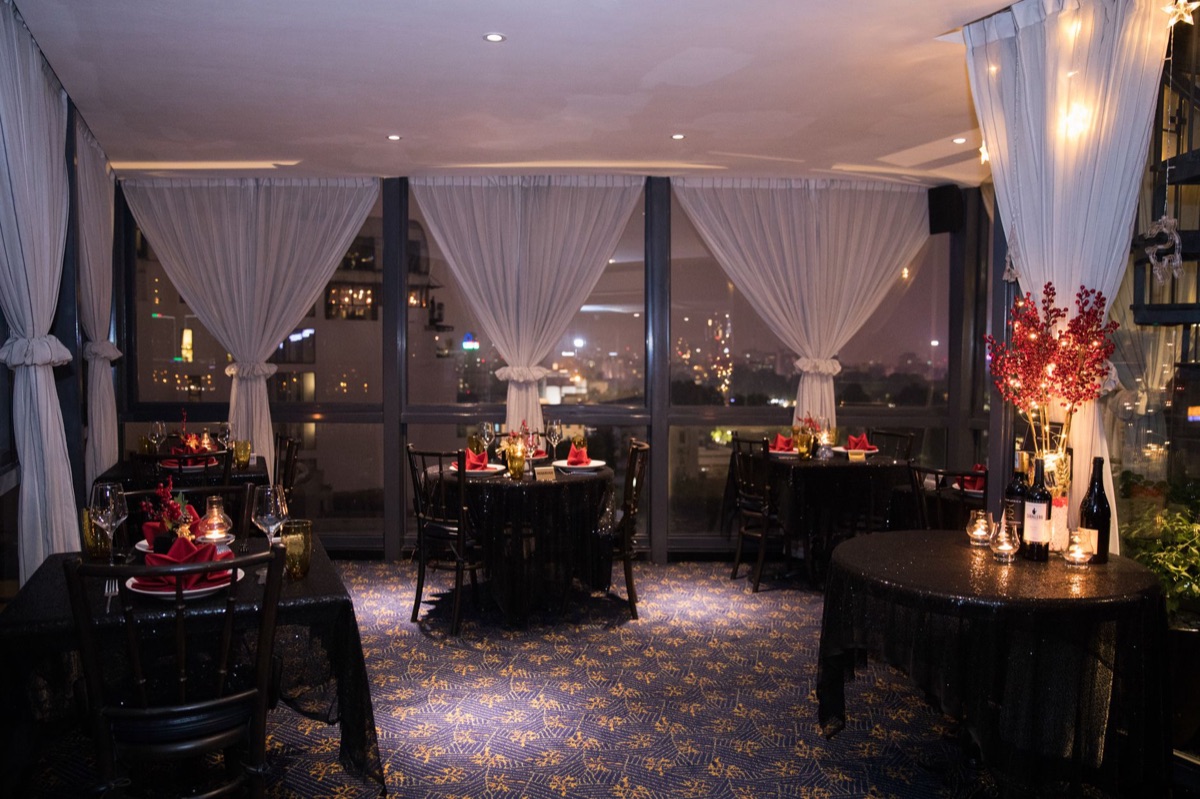 interior de restaurante de hotel de lujo