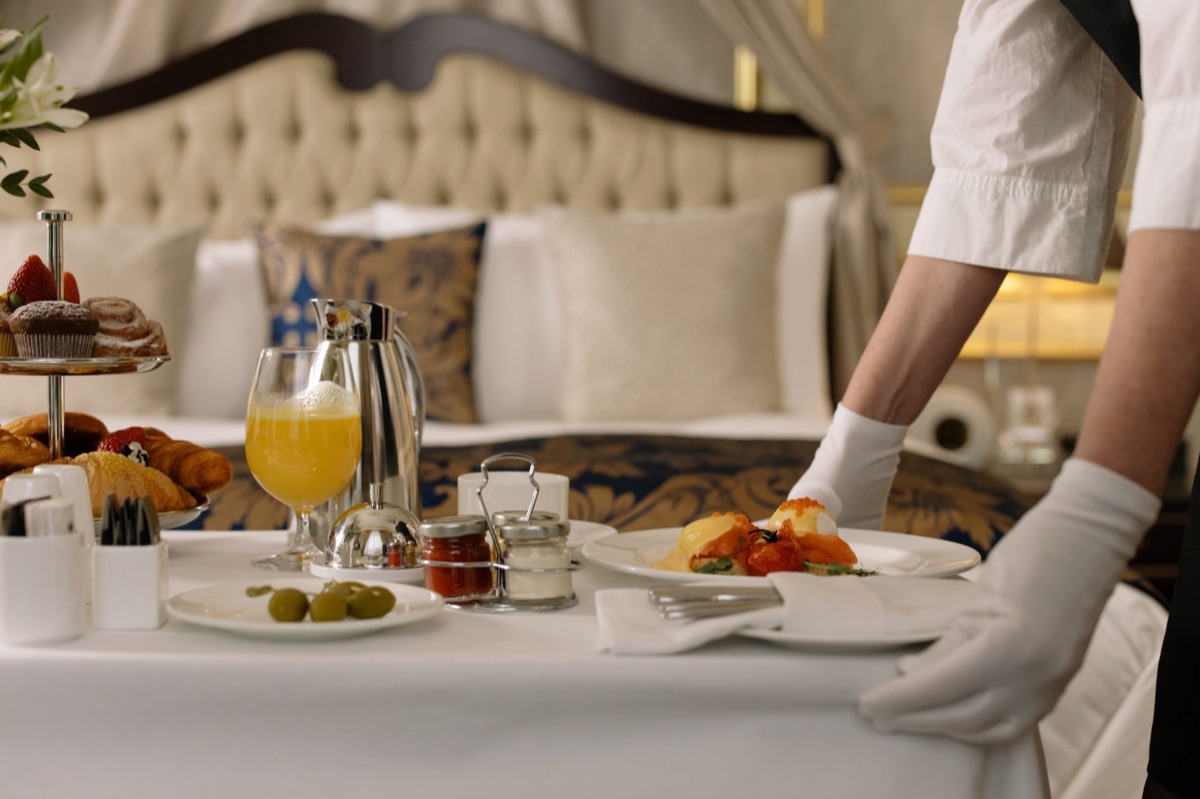 tableau d'un buffet de luxe à Las Vegas