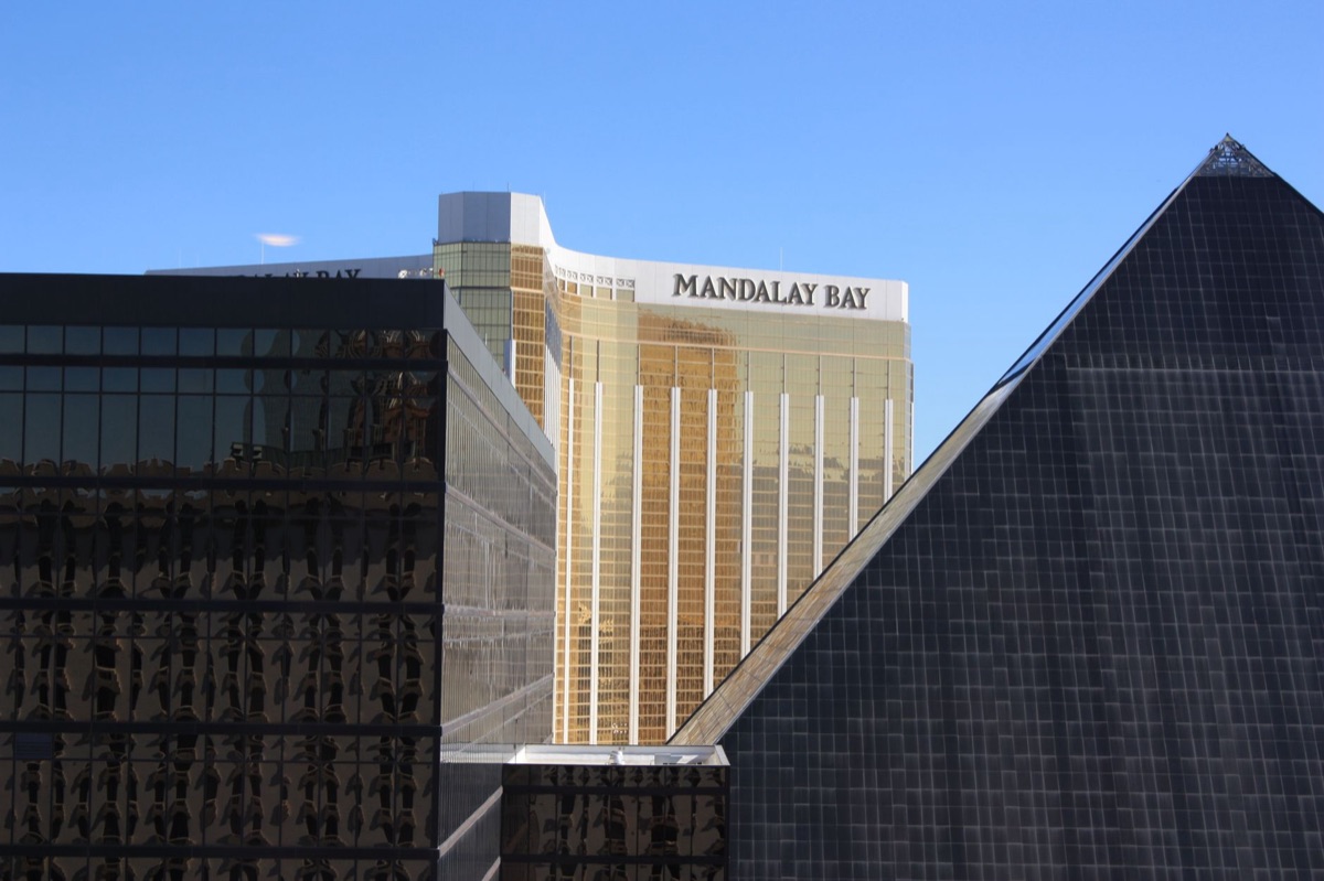 Historic Las Vegas hotel facade
