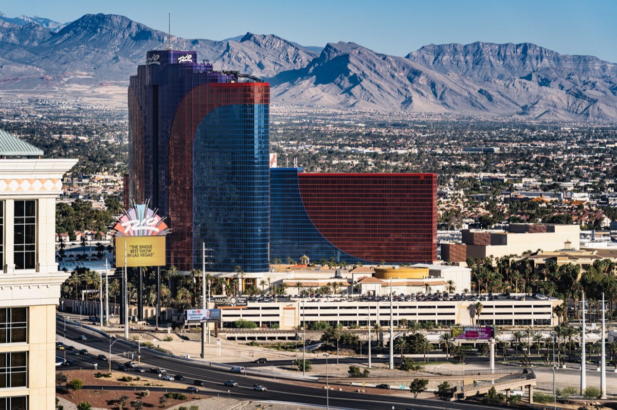 Hotel buildings on Las Vegas Strip