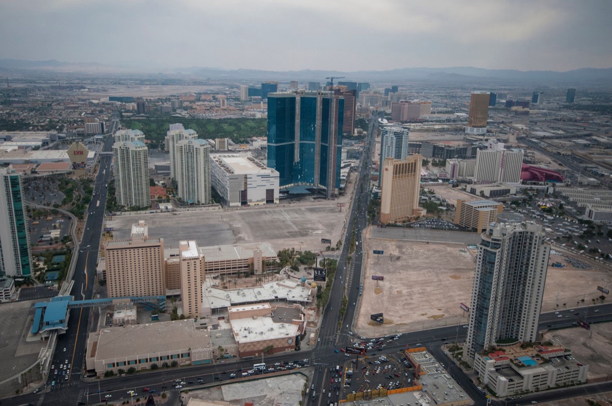 Las Vegas skyline with Downtown Las Vegas