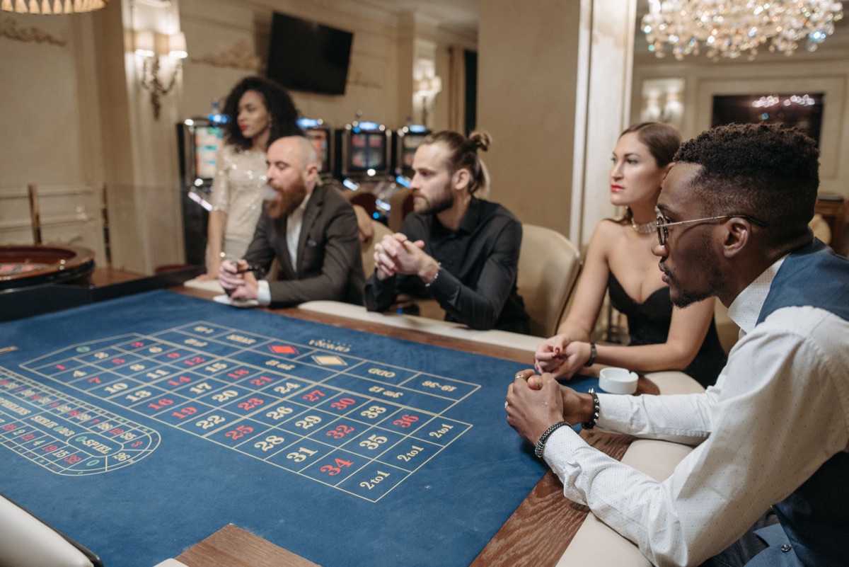 Historischer Casinointerior in Las Vegas Valley