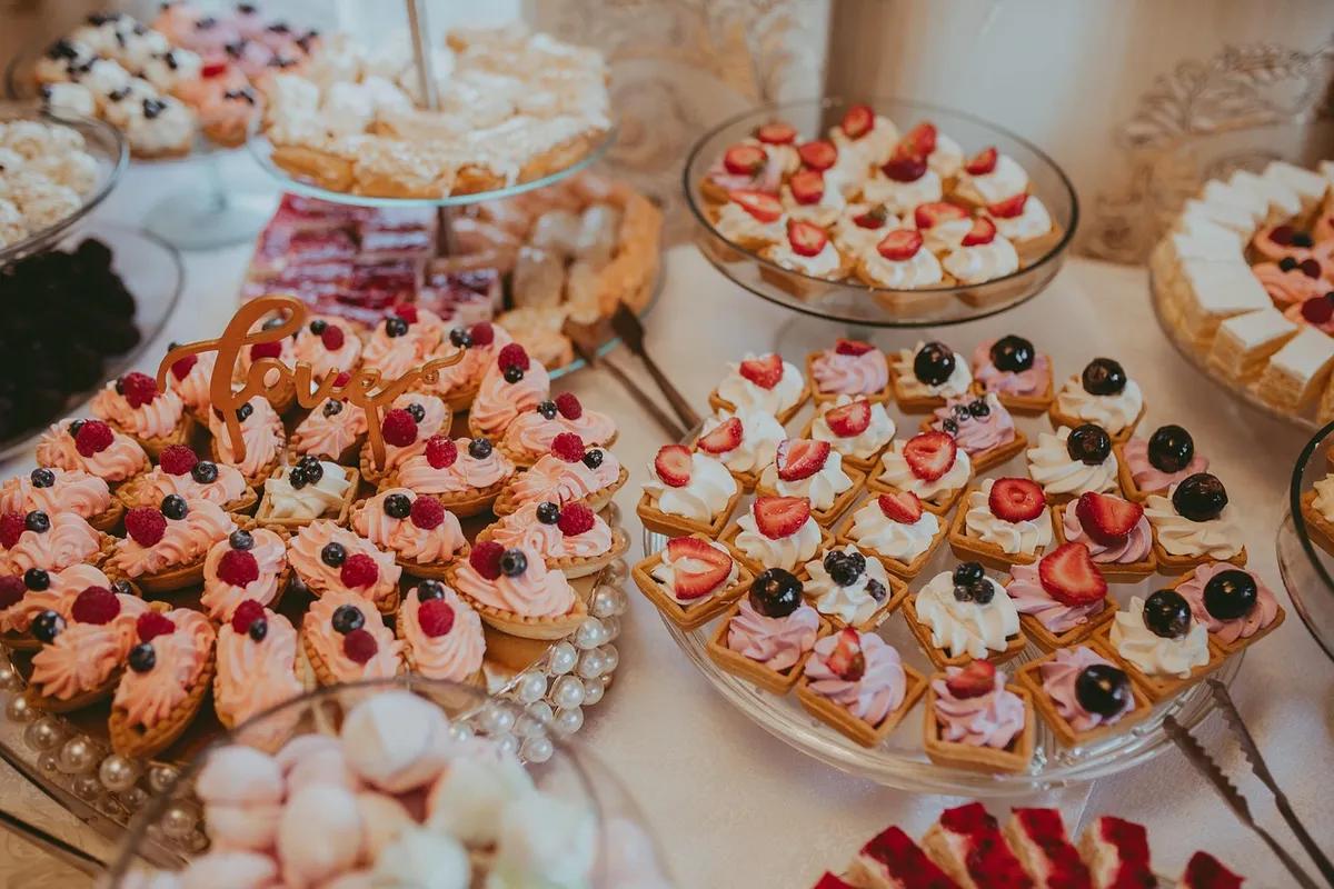 desserts, buffet, assorted, assortment, sweets, petit fours, pastries, cakes, buffet table, dessert buffet, eat, food, buffet, buffet, buffet, buffet, buffet, d