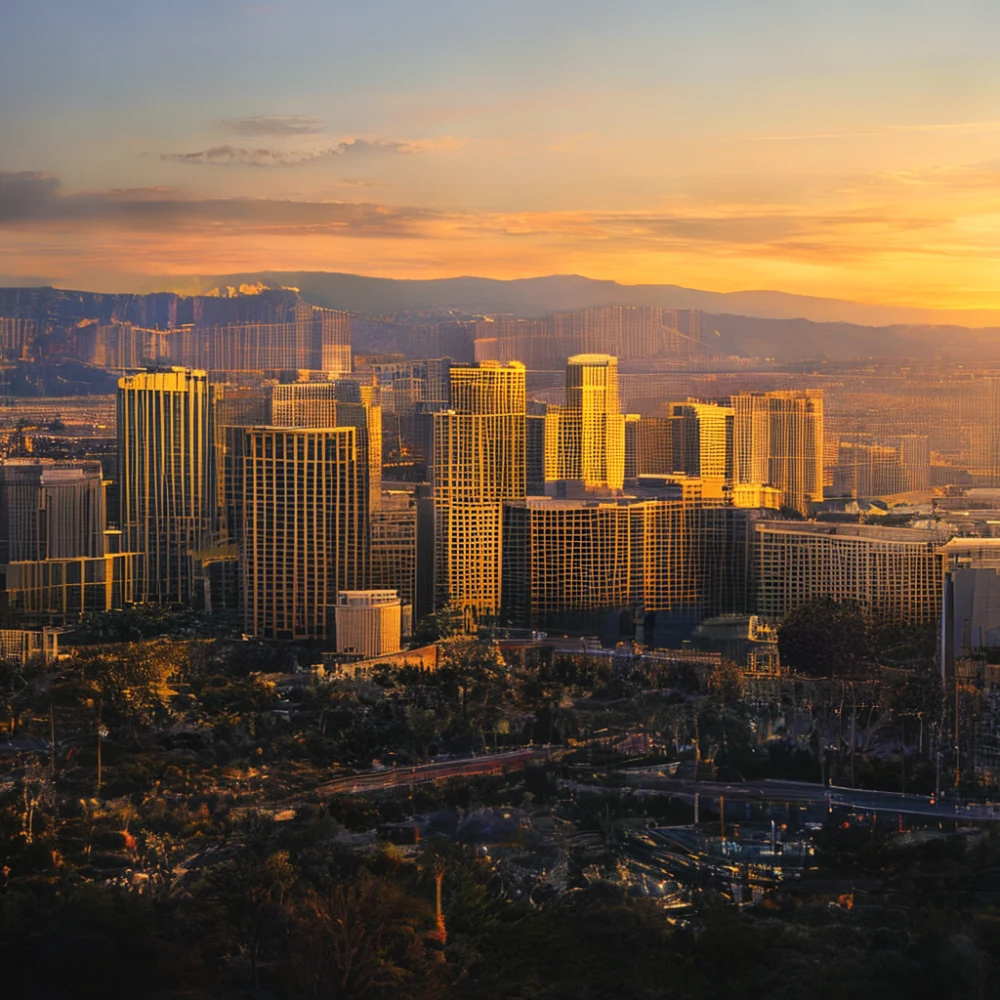 Paisagem do skyline de Las Vegas