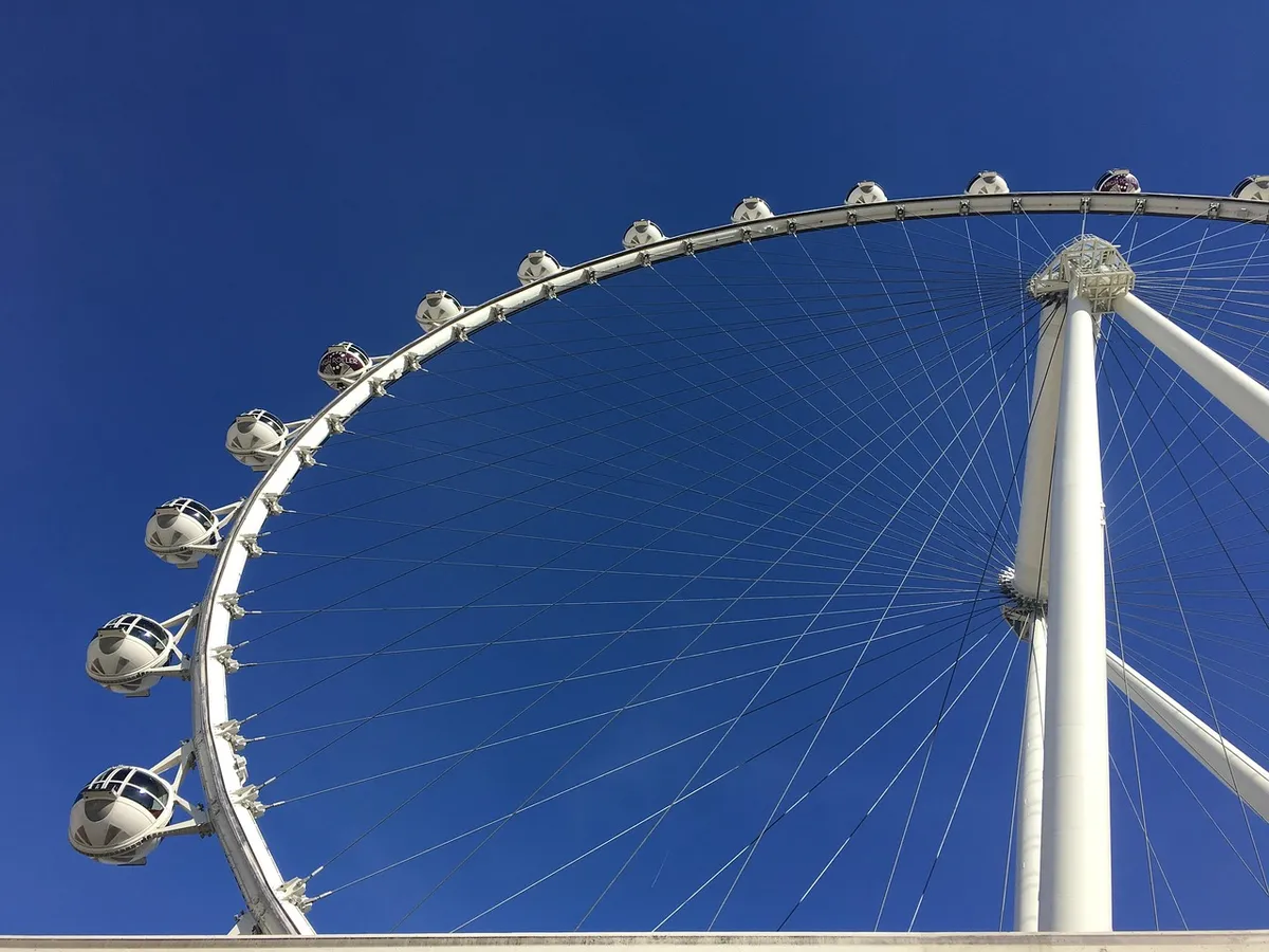 ferris wheel, sky, las vegas, nature, high roller, United States, Paradise, Nevada